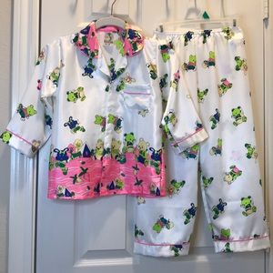 Girl’s Silk Pajama Set-Long Sleeve & Long Pant